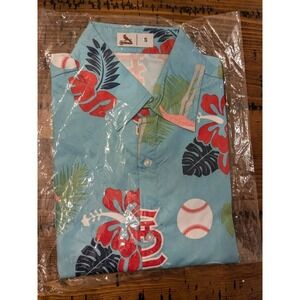 St Louis Cardinals Margaritaville All-Over Print Shirt SGA 5-24-19 Size Small